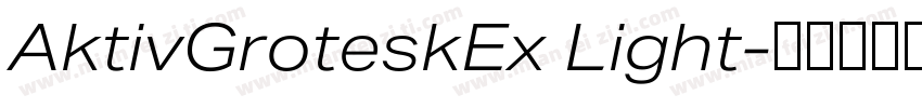 AktivGroteskEx Light字体转换